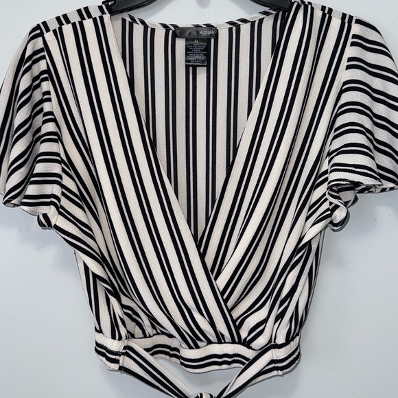 Aqua Tops - AQUA striped blouse